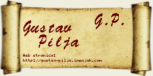 Gustav Pilja vizit kartica